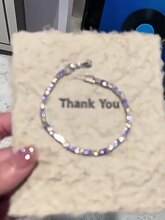Purple Copper Alloy Zircon Bracelet