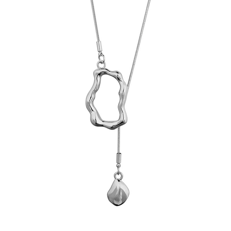 Geometric tassel fresh sweet simple necklace
