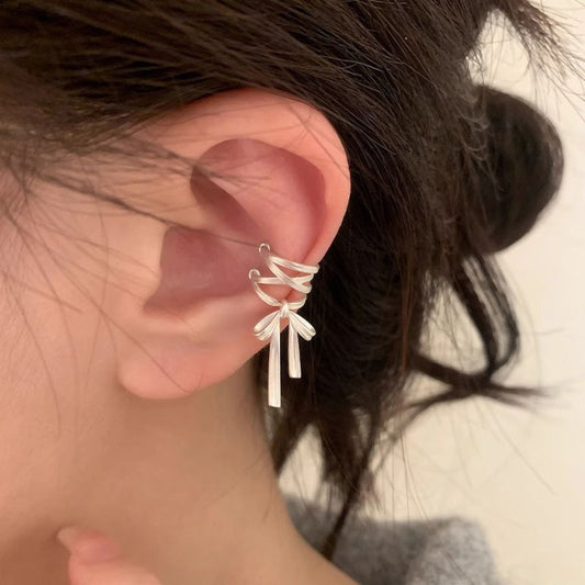 Ballet bow earrings