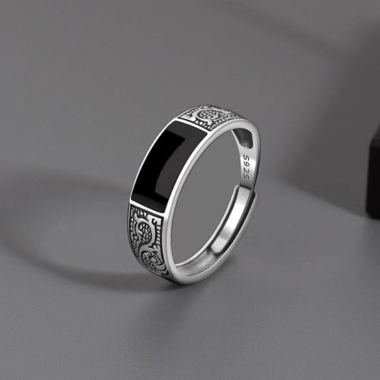 Sterling silver pattern ring
