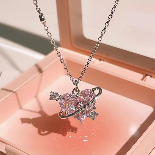 Sweetheart Girl Love Planet Necklace