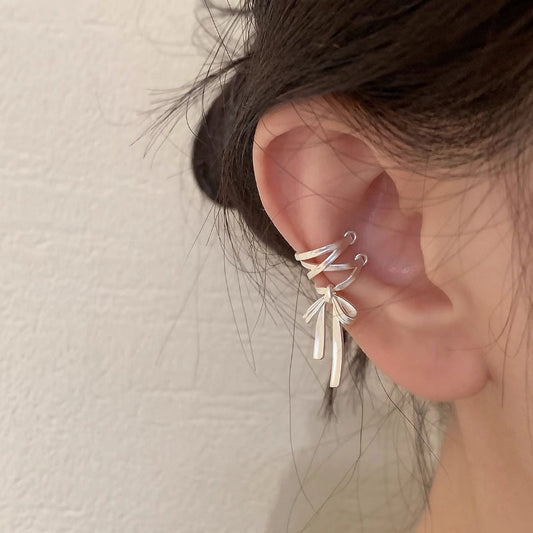 Ballet bow earrings