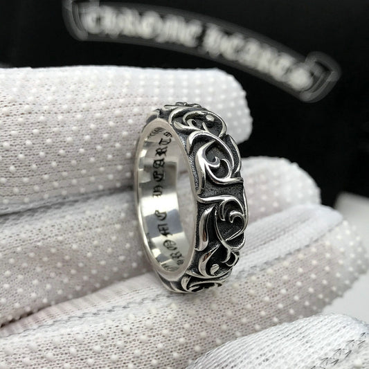 Kroko Heart Personalized Cross Ring