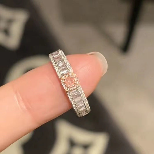 Pink Diamond Adjustable Ring