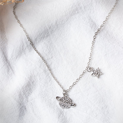 Star Moon Microcosmic Necklace