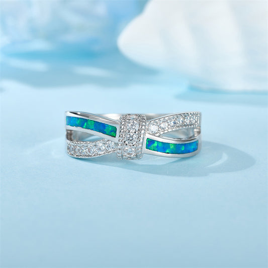 Opal Stripe Ring