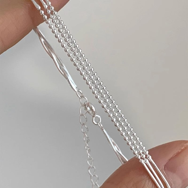 Multi-layered bead bracelet