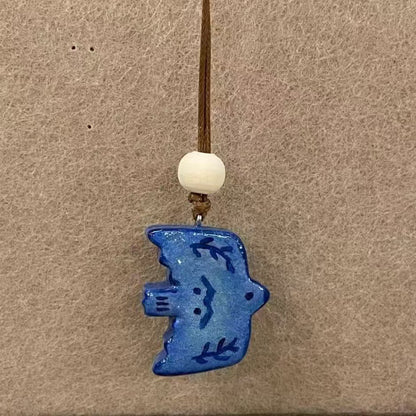 Autumn and Winter Blue Bird Necklace