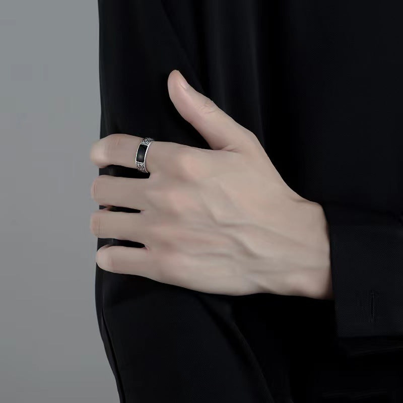 Sterling silver pattern ring
