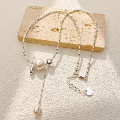 Teardrop Freshwater Pearl Pendant Necklace