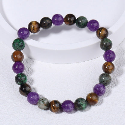 Natural stone beaded bracelet