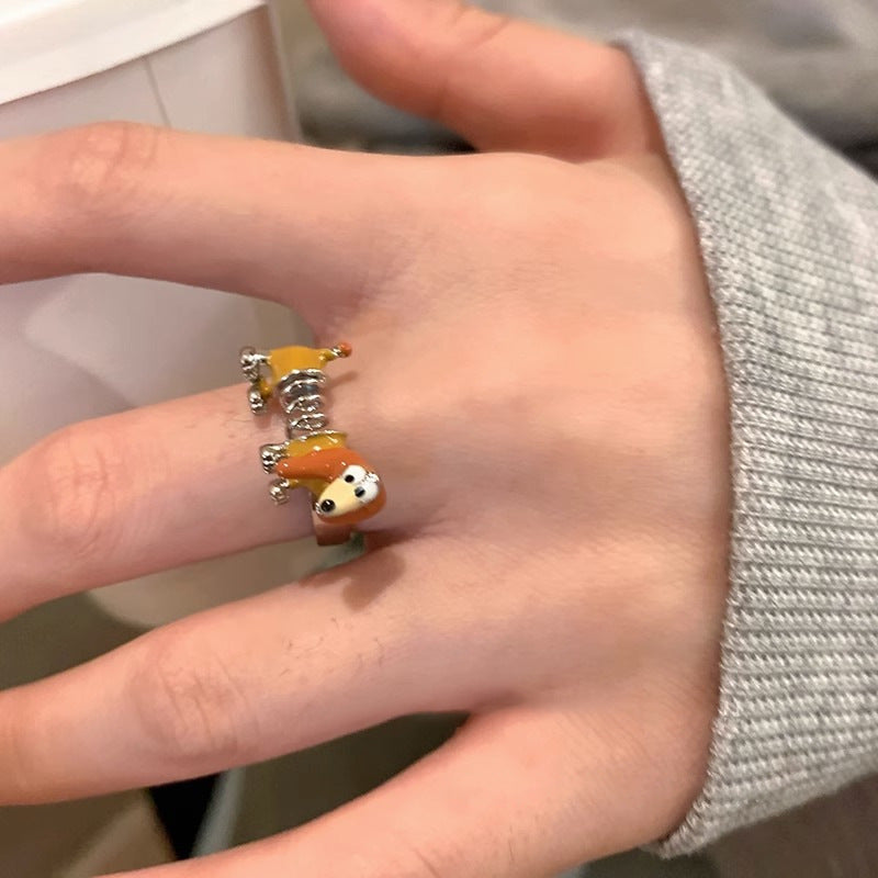 Cute puppy animal shape ring