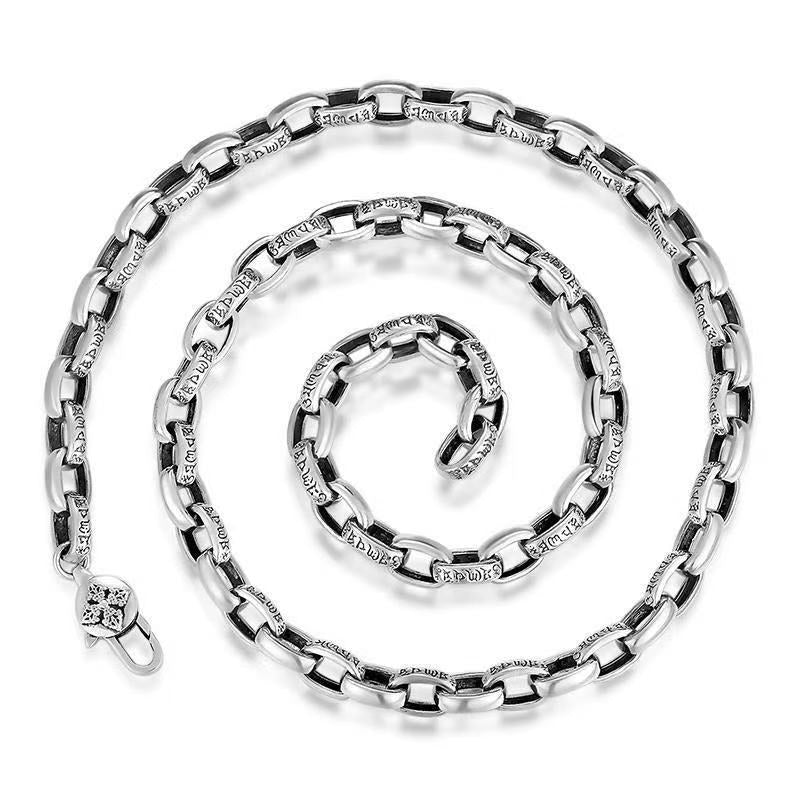 Ethnic style six-syllable mantra vajra necklace
