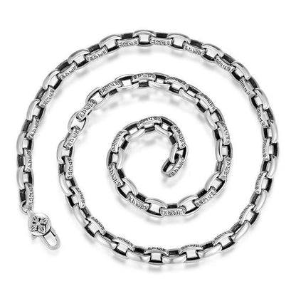Ethnic style six-syllable mantra vajra necklace