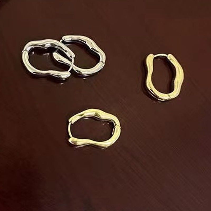 Irregular geometric earrings