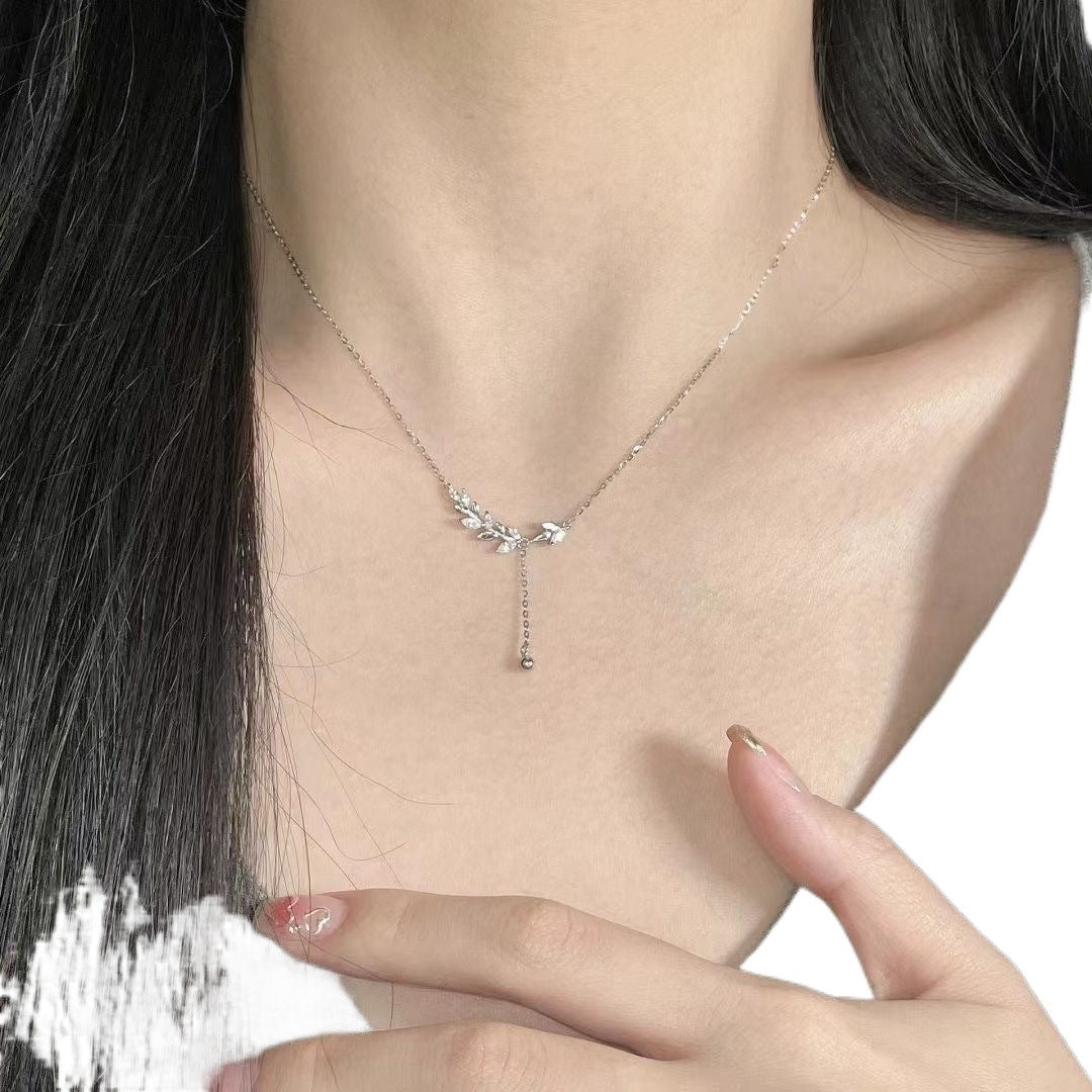 Sui Sui Peace Tassel Wheat Ear Necklace