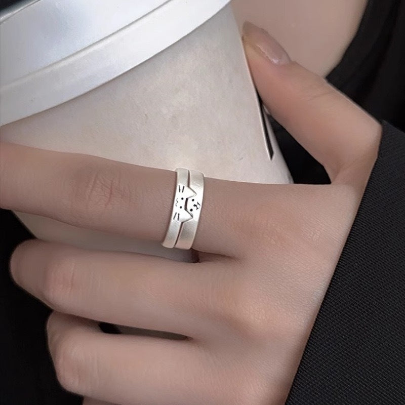 Cat and Puppy Couple Rings