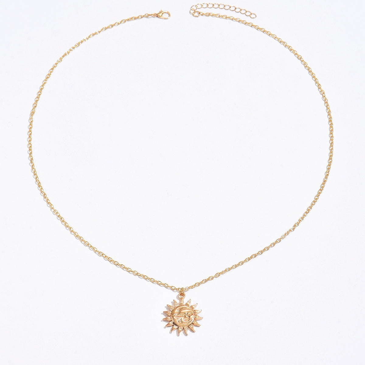Retro simple sunflower pendant