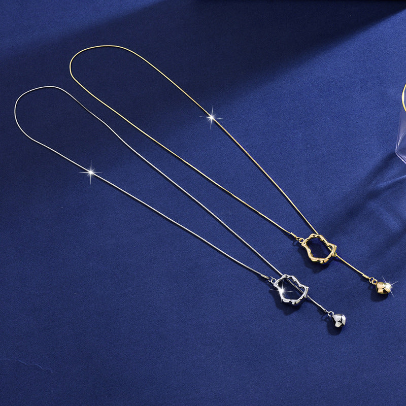 Geometric tassel fresh sweet simple necklace