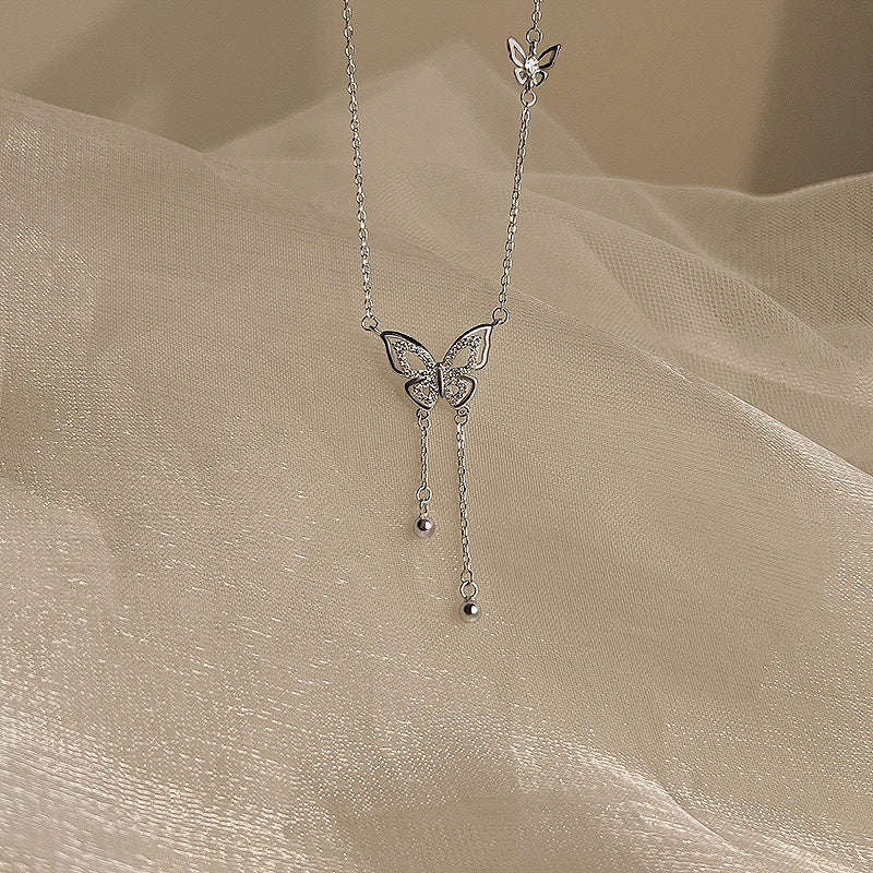 Butterfly Tassel Necklace