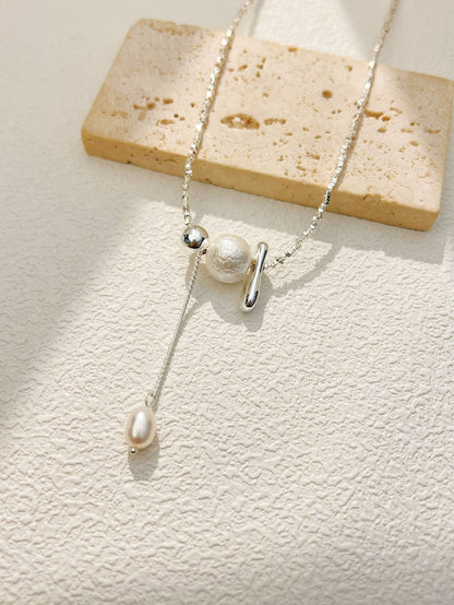 Teardrop Freshwater Pearl Pendant Necklace