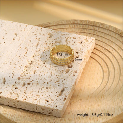 Lace inlaid zircon ring