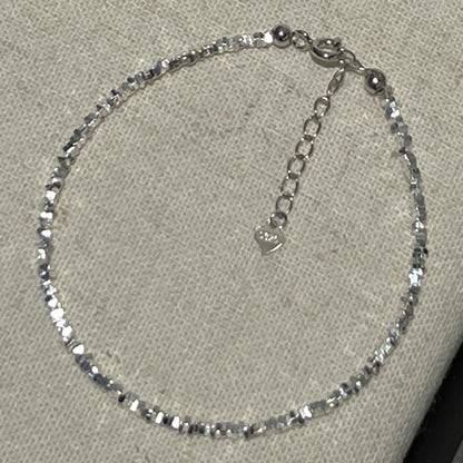 Zircon Pearl Silver Bracelet