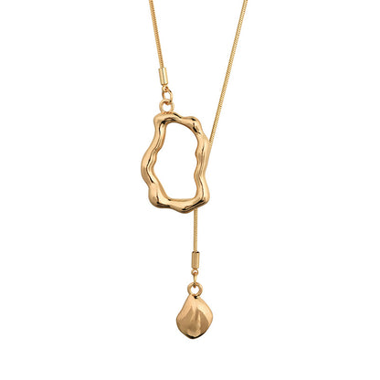 Geometric tassel fresh sweet simple necklace