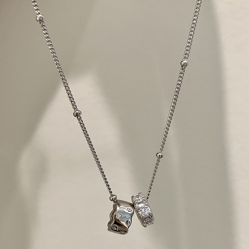 Lovely shining star full diamond necklace