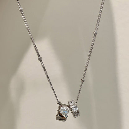 Lovely shining star full diamond necklace